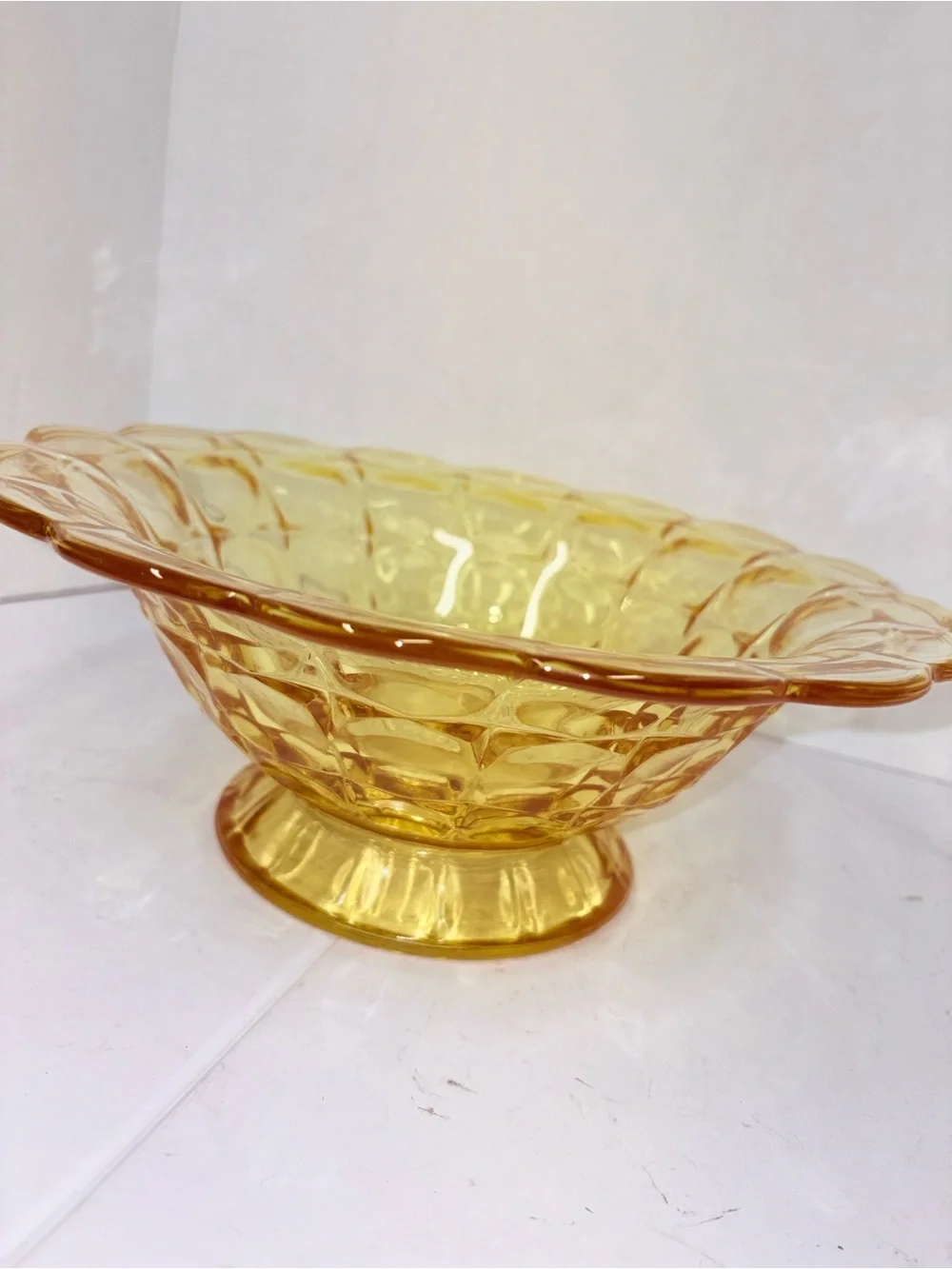 Vintage Depression Glass Bowl